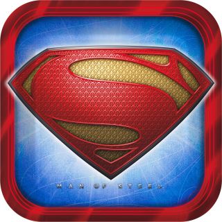 Superman: Man of Steel Square Dinner Plates
