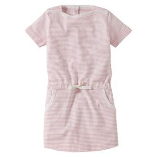 Burts Bees Baby Infant Girls Stripe Boatneck Dress   Blush/Cloud 18 M