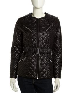 Quilted Light Weight Jacket, Black