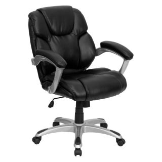 Flash Furniture Mid Back Office Task Chair   Black   GO 931H MID BK GG