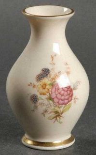 Lenox China QueenS Garden Mini Bud Vase, Fine China Dinnerware   Tan Scrolls &