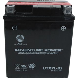 UPG Dry Charge Motorcycle Battery   12V, 6 Amps, Model# UTX7L BS