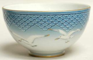 Bing & Grondahl Seagull Tea Bowl, Fine China Dinnerware   Blue Background, Seagu