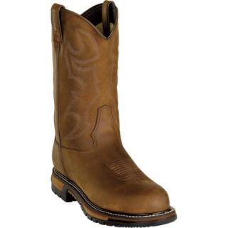 Rocky 11in. Branson Waterproof Western Boot   Steel Toe, Brown, Size 10, Model#