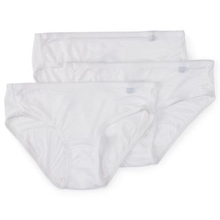 Jockey Elance Supersoft 3 pk. Bikini Panties   2070, White