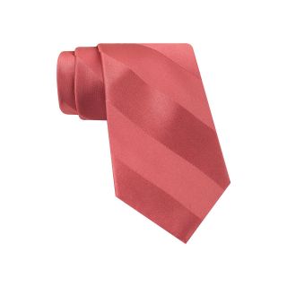 Stafford Bond Tonal Stripe Tie, Coral, Mens