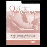 Quick Review of Wills, Trusts and Estates