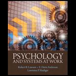 Psychology and Systems at Work Text Only