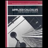 Applied Calculus Business Stud. CUSTOM<