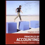 Principles of Accounting, Chapters 14 25