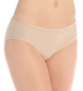 Hanes 41KLB5 Cotton Stretch Waistband Hipster Lace Panty 3 Pack