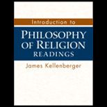 Introduction  to Philosophy of Religion  Readings