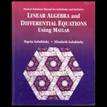 Student Solutions Manual for Golubitsky / Dellnitzs Linear Algebra and Differential Equations Using MATLAB