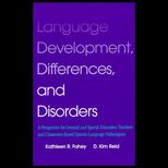 Language Development, Differences, and Disorders