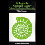 Biology in the Nineteenth Century  Problems of Form, Function and Transformation