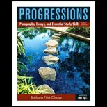 Progressions Paragraphs, Essays, and Essentials Study Skills With Access