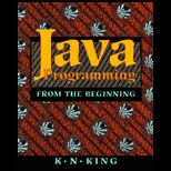Java Programming From the Beginning   Text Only