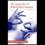 Linguistics of British Sign Language An Introduction