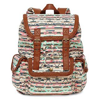 Olsenboye Tribal Print Backpack, Mint, Girls