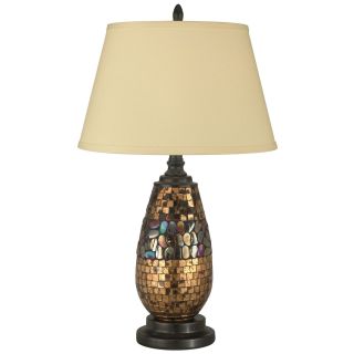 Dale Tiffany Antique Gold Mosaic Table Lamp