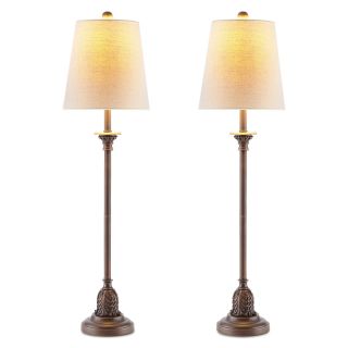 JCP Home Collection JCPenney Home Set of 2 Bronze Buffet Lamps, Brown