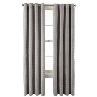 JCP Home Collection JCPenney Home Rory Grommet Top Curtain Panel, Gray