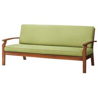 Outdoor Patio Furniture: Smith & Hawken Wood Sofa, Brooks Island Collection