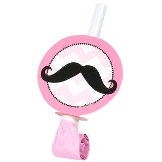Pink Mustache Blowouts