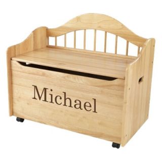 Kidkraft Limited Edition Personalised Natural Toy Box   Brown Michael