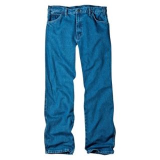 Dickies Mens Relaxed Fit Jean   Stone Washed Blue 42x30