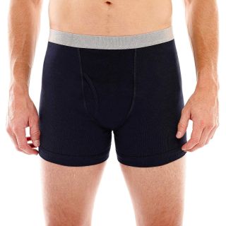 Stafford 2 pk. Cotton Boxer Briefs   Big and Tall, Pine Navy, Mens