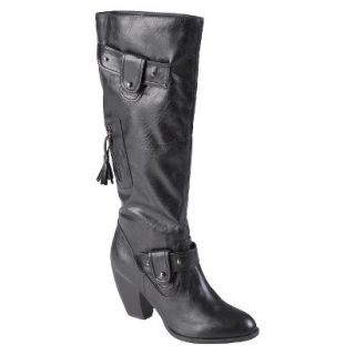 Womens Journee Collection Almond Toe Stud Detail Tall Boots Black  10