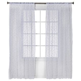 Simply Shabby Chic Embroidered Window Sheer   White (54x84)