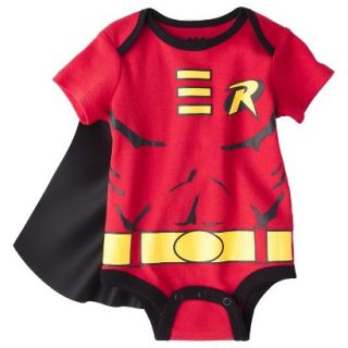 Batman Newborn Boys Robin Caped Bodysuit   Red 0 3 M
