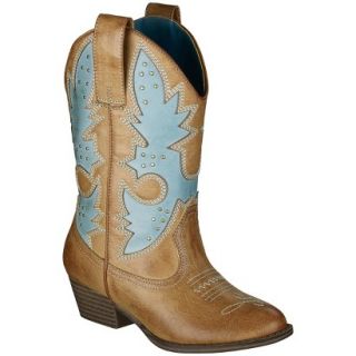Girls Cherokee Glinda Cowboy Boots   Turquoise 2