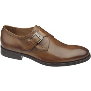 Johnston & Murphy Mens Tyndall Monk Strap Tan Shoes, Size 13 M   20 1160