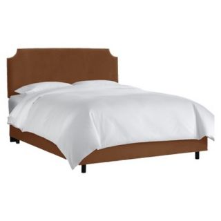 Skyline Queen Bed Skyline Furniture Lombard Nail Button Notched Bed   Premier