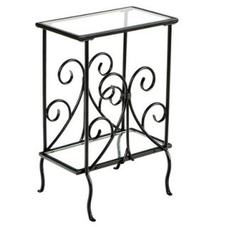 Accent Table Southern Enterprises Contemporary Scroll Magazine Table