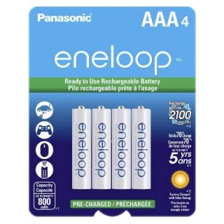Panasonic eneloop AAA Rechargeable Batteries   4AAA