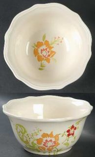 Better Homes and Gardens Citrus Blossoms 8 Round Vegetable Bowl, Fine China Din