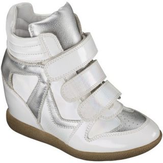 Girls Circo Gia Sneaker Wedge   Silver 2