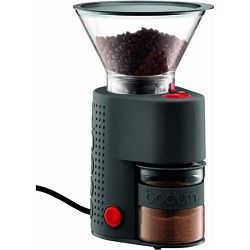 Bodum Bistro Electric Burr Coffee Grinder   Black