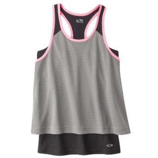 C9 by Champion Girls 2 Fer Fashion Tank Top   Gray M