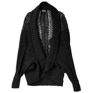 Mossimo Supply Co. Juniors Open Weave Cocoon Sweater   Black XL(15 17)