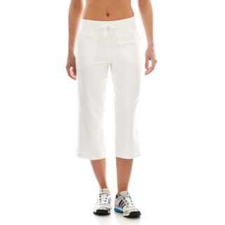 Made For Life French Terry Capris, White, Womens