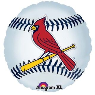 St. Louis Cardinals Baseball Foil Balloon