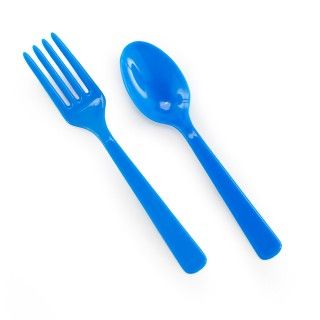 Forks Spoons   Blue