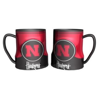 Boelter Brands NCAA 2 Pack Nebraska Cornhuskers Game Time Coffee Mug   Red (20
