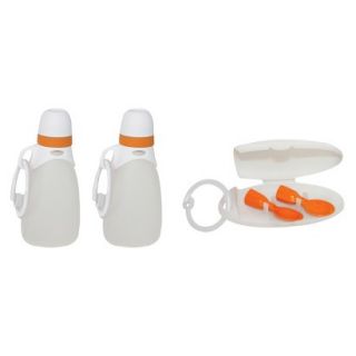 INFANTINO Fresh Squeezed   2 Reusable Pouches & Spoons Bundle