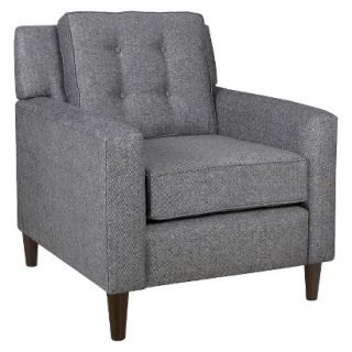 Skyline Accent Chair: Upholstered Chair: Ecom Arm Chair 5505 Herringbone Onyx